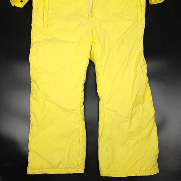 Vintage FILA 80s 90s Bright Yellow Snow Winter Ski Jumpsuit 42 Gorpcore Coverall - Picture 8 of 14